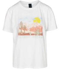 LUXZUZ ONE-TWO DESERT DREAM T-SHIRT I HVID