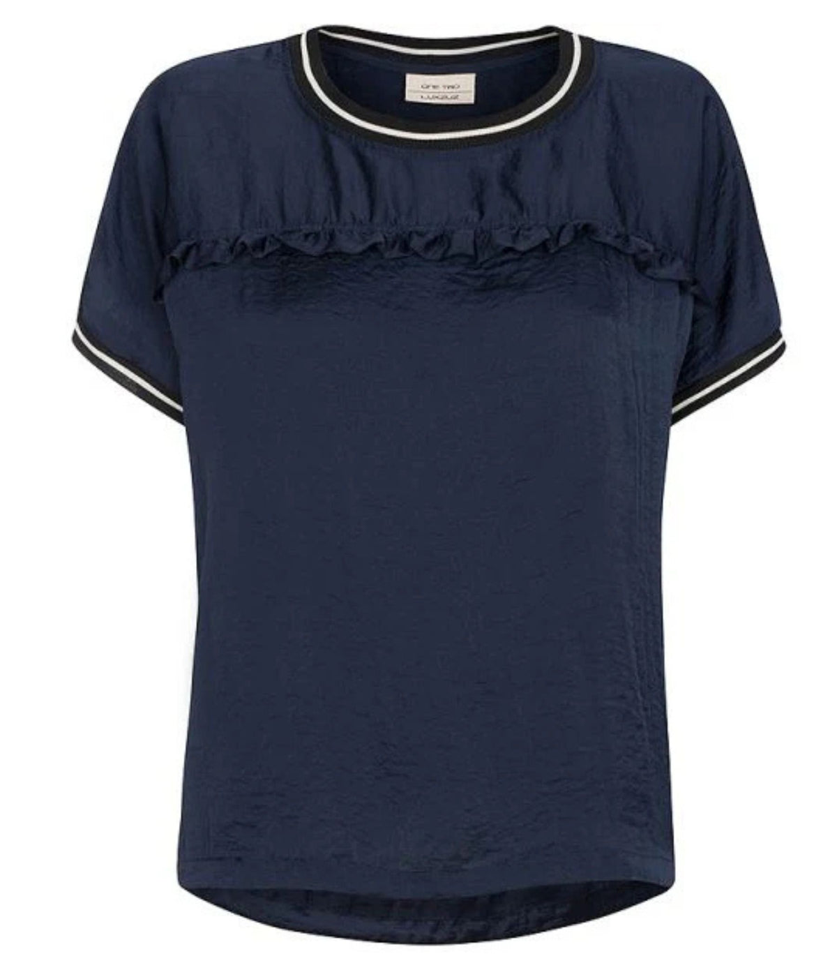 ONE-TWO T-SHIRT I MØRKEBLÅ.
