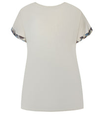 ZE-ZE LULU T-SHIRT I BLÅ OG SAND