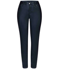 ZE-ZE SANNE COATED BUKSER I MØRKEBLLÅ