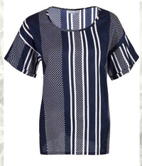 ZE-ZE T-SHIRT MED STRIBER