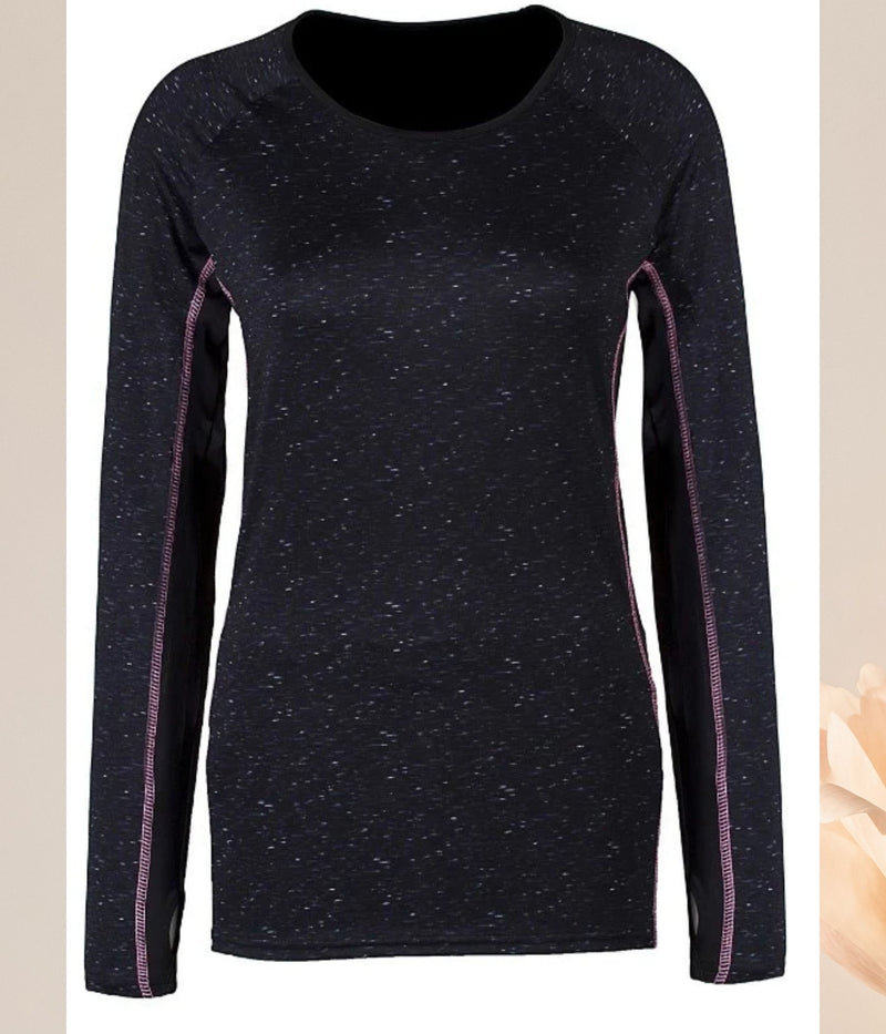 ZE-ZE TRÆNINGS BLUSE I SORT