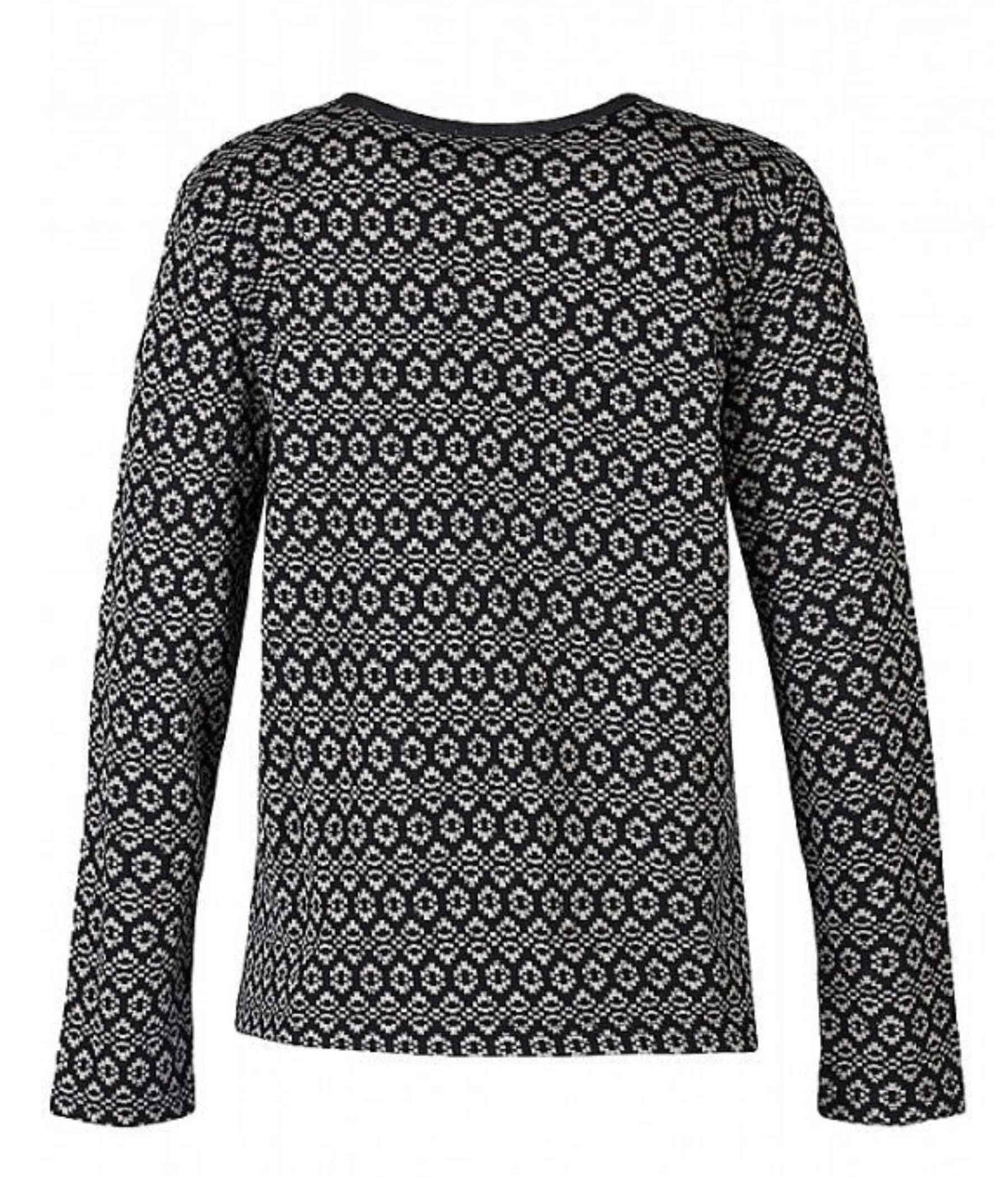 ZE-ZE ULRIKA CARDIGAN SAND OG SORT