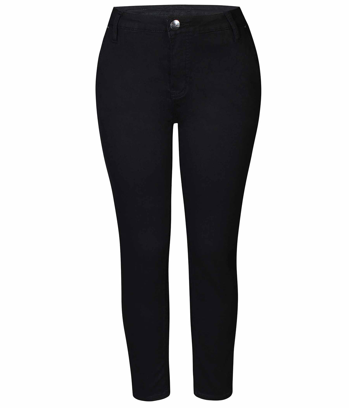 ZE-ZE TRUE CHINO PANTS IN BLACK