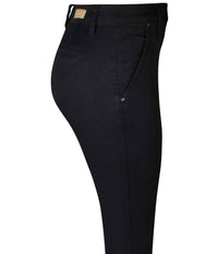 ZE-ZE TRUE CHINO PANTS IN BLACK
