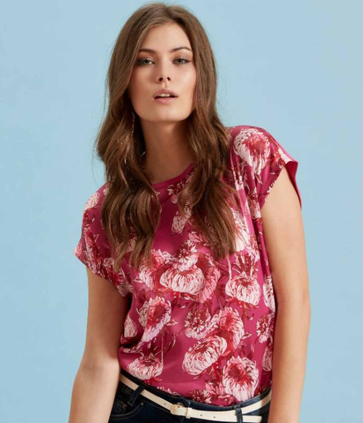 ZE-ZE BRAGG BLOUSE IN PINK