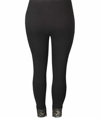 ZE-ZE MALUS LEGGINGS I SORT MED BLONDEKANT