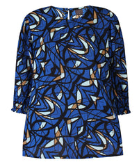ZE-ZE EMILY BLOUSE IN COBOLT BLUE