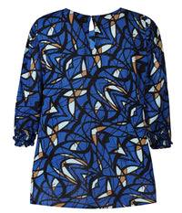 ZE-ZE EMILY BLOUSE IN COBOLT BLUE