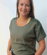 ZE-ZE BLOUSE WITH LACE