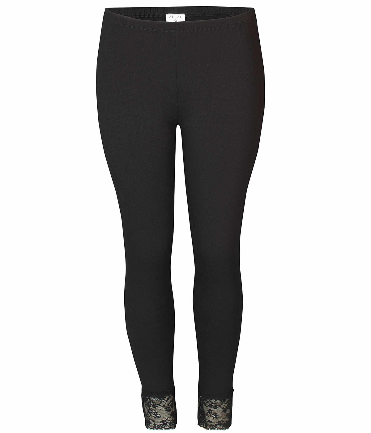 ZE-ZE MALUS LEGGINGS I SORT MED BLONDEKANT