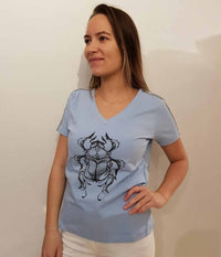 ZE-ZE BALCH T-SHIRT IN LIGHT BLUE