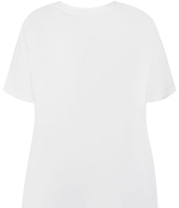 ZE-ZE BETHANY T-SHIRT I CREME MED PERLER