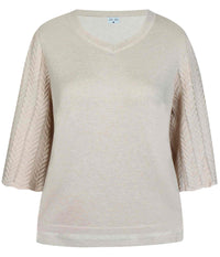 ZE-ZE DAMBIS STRIK BLUSE I LYSSAND