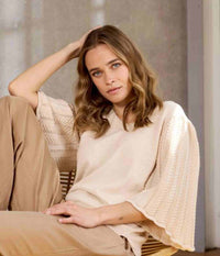 ZE-ZE DAMBIS STRIK BLUSE I LYSSAND