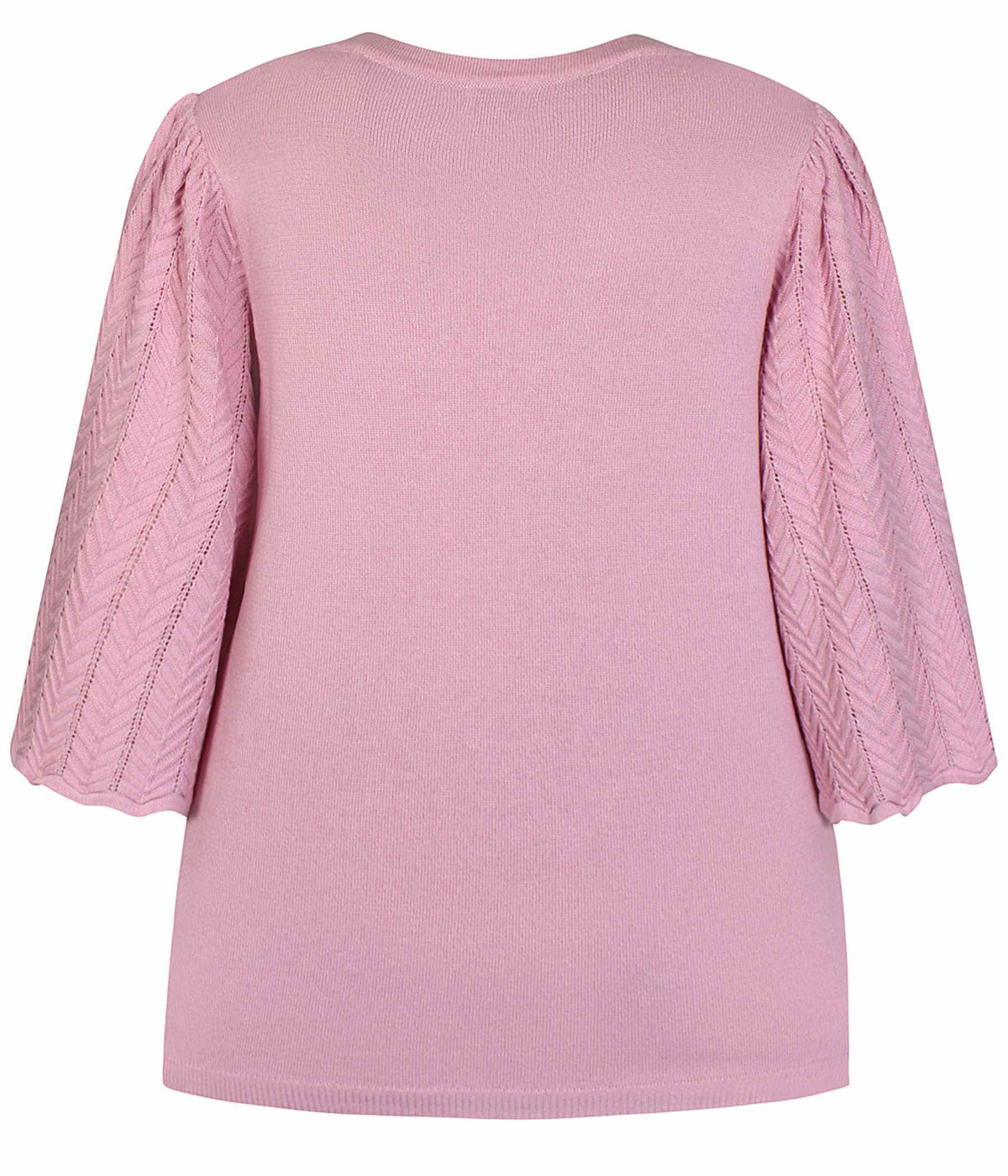 ZE-ZE DAMBIS STRIKBLUSE I ROSA