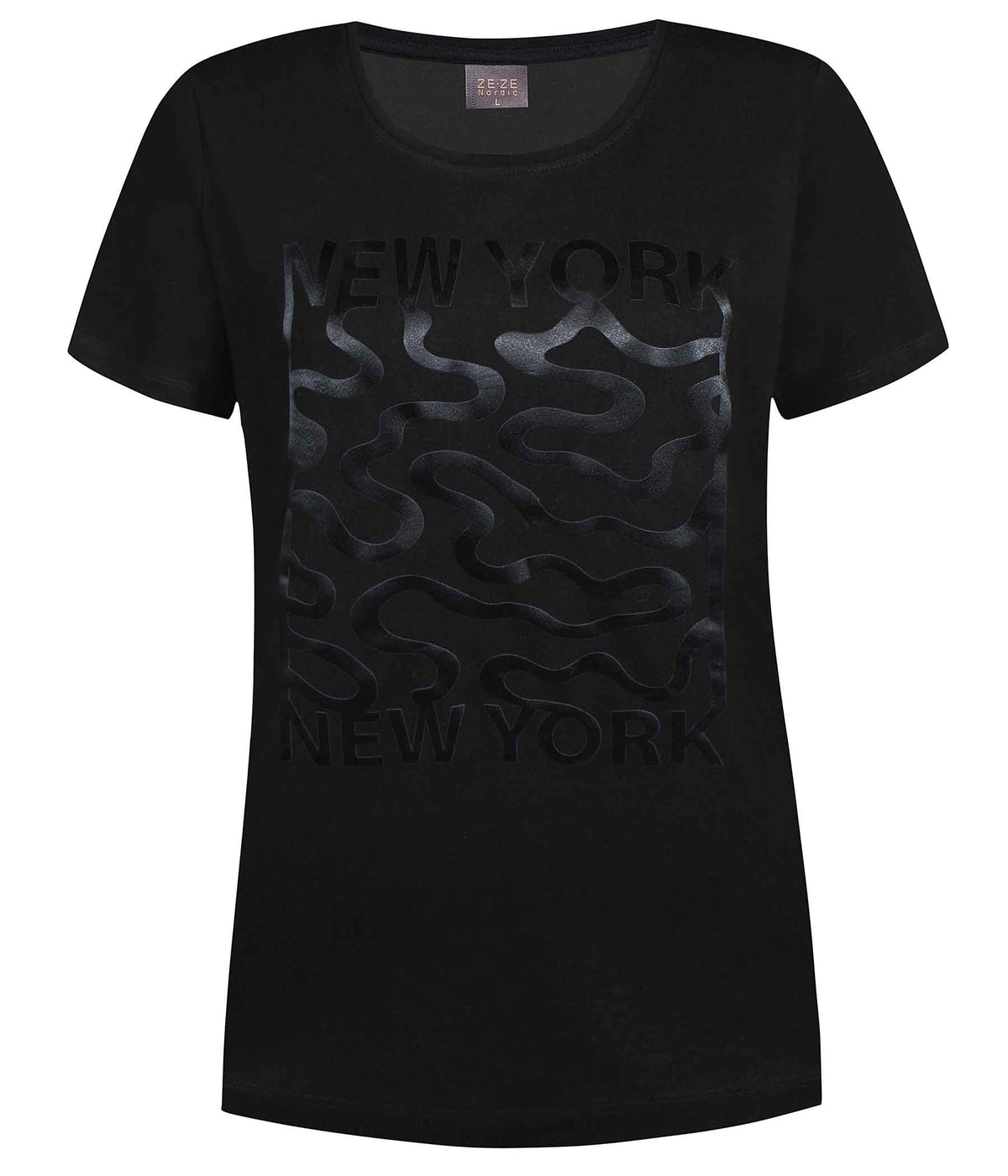 ZE-ZE ESMINE T-SHIRT IN BLACK