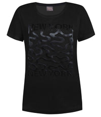 ZE-ZE ESMINE T-SHIRT IN BLACK