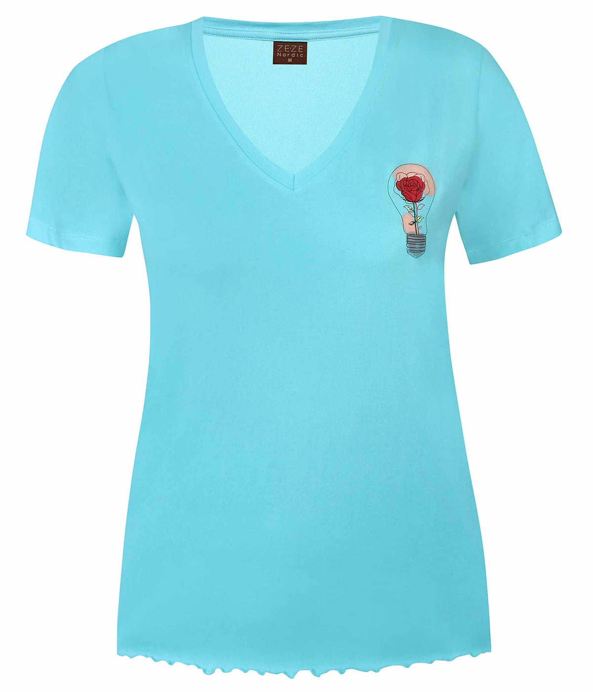 ZE-ZE GINA T-SHIRT IN TURQUOISE
