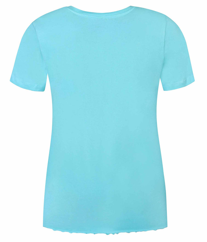 ZE-ZE GINA T-SHIRT IN TURQUOISE