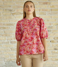 ZE-ZE KATLEN BLUSE I CORAL OG PINK