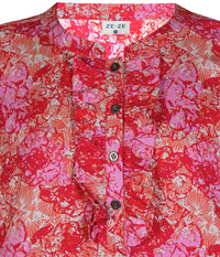 ZE-ZE KATLEN BLUSE I CORAL OG PINK