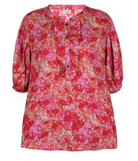 ZE-ZE KATLEN BLUSE I CORAL OG PINK