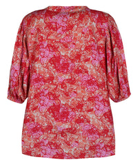 ZE-ZE KATLEN BLUSE I CORAL OG PINK