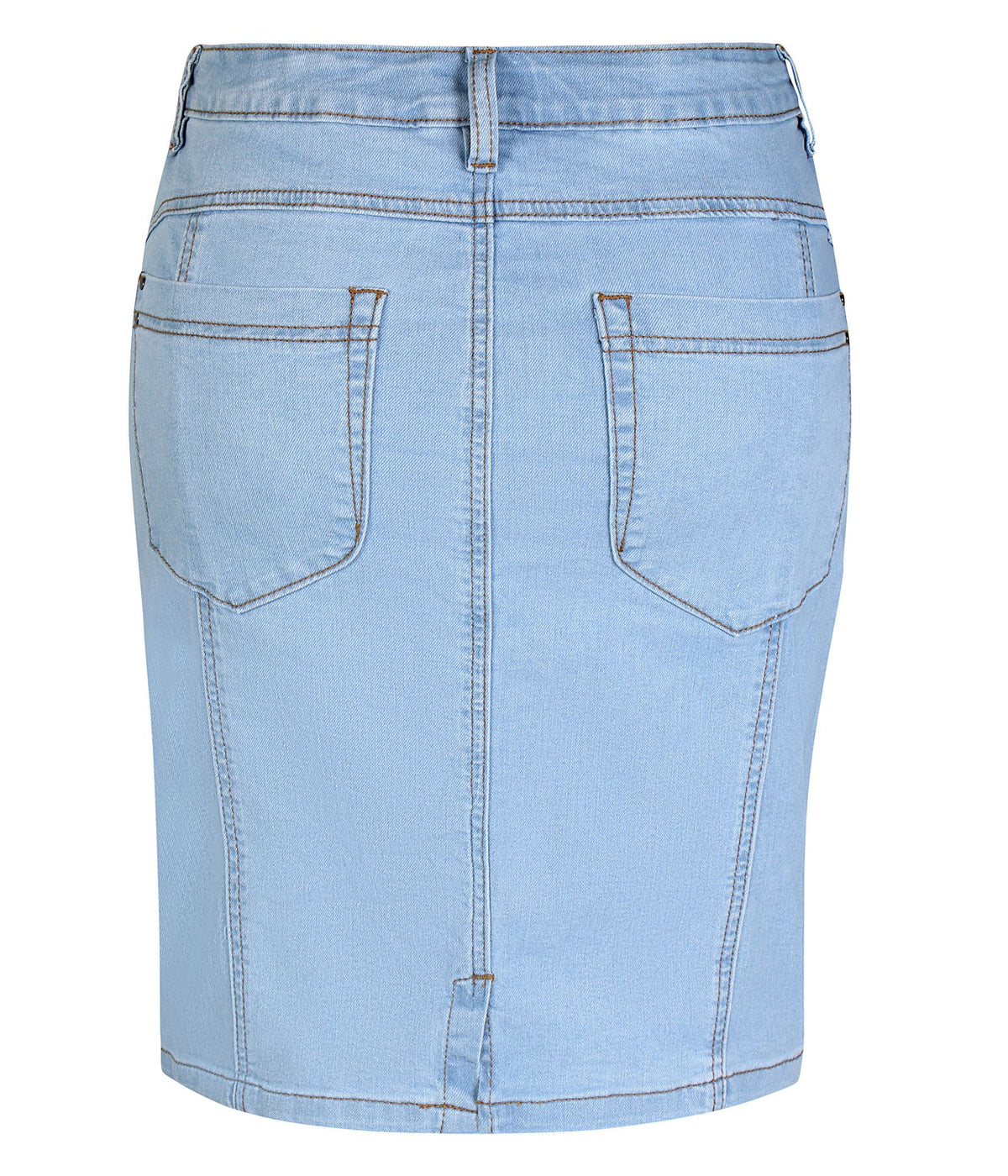 ZE-ZE LANCE JEANSNEDERDEL I LYS DENIMBLÅ MED INDBYGGET SHORTS