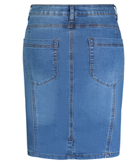 ZE-ZE LANCE JEANSNEDERDEL I DENIMBLÅ MED INDBYGGET SHORTS