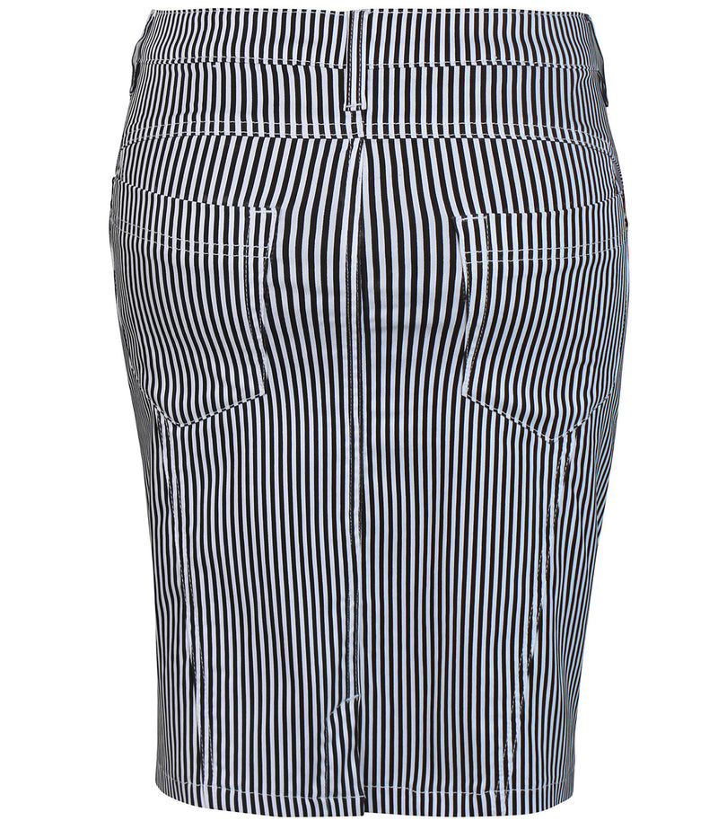 ZE-ZE LANCE NEDERDEL I STRIBET HVID OG SORT