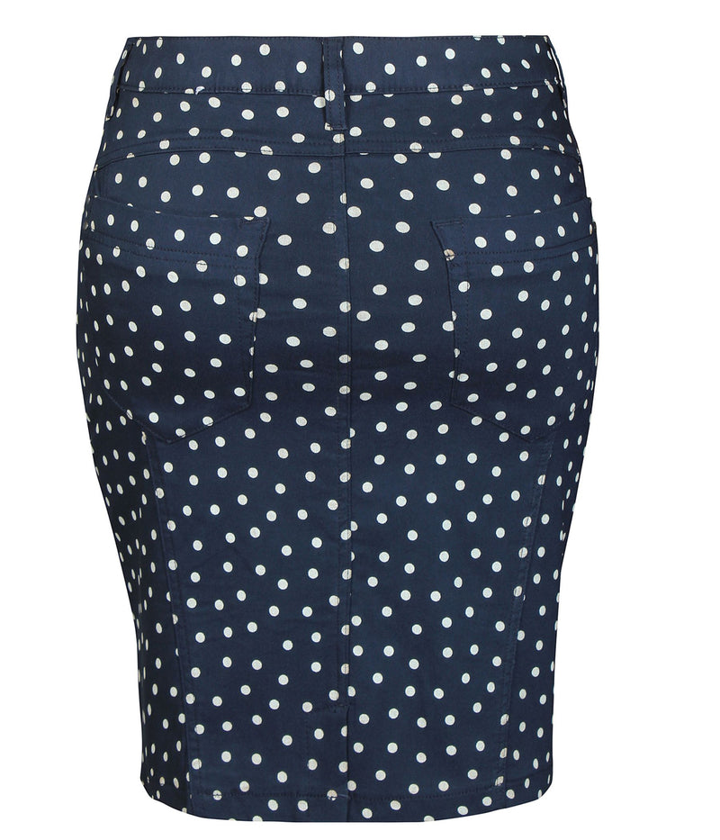 ZE-ZE LANCE NEDERDEL I NAVY MED HVIDE PRIKKER