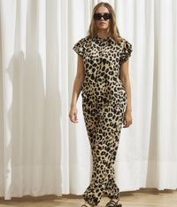 ZE-ZE LARA SKJORTE I LEOPARD PRINT