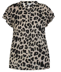 ZE-ZE LARA SKJORTE I LEOPARD PRINT