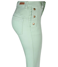 ZE-ZE 7/8 TRUE PANTS IN LIGHT GREEN