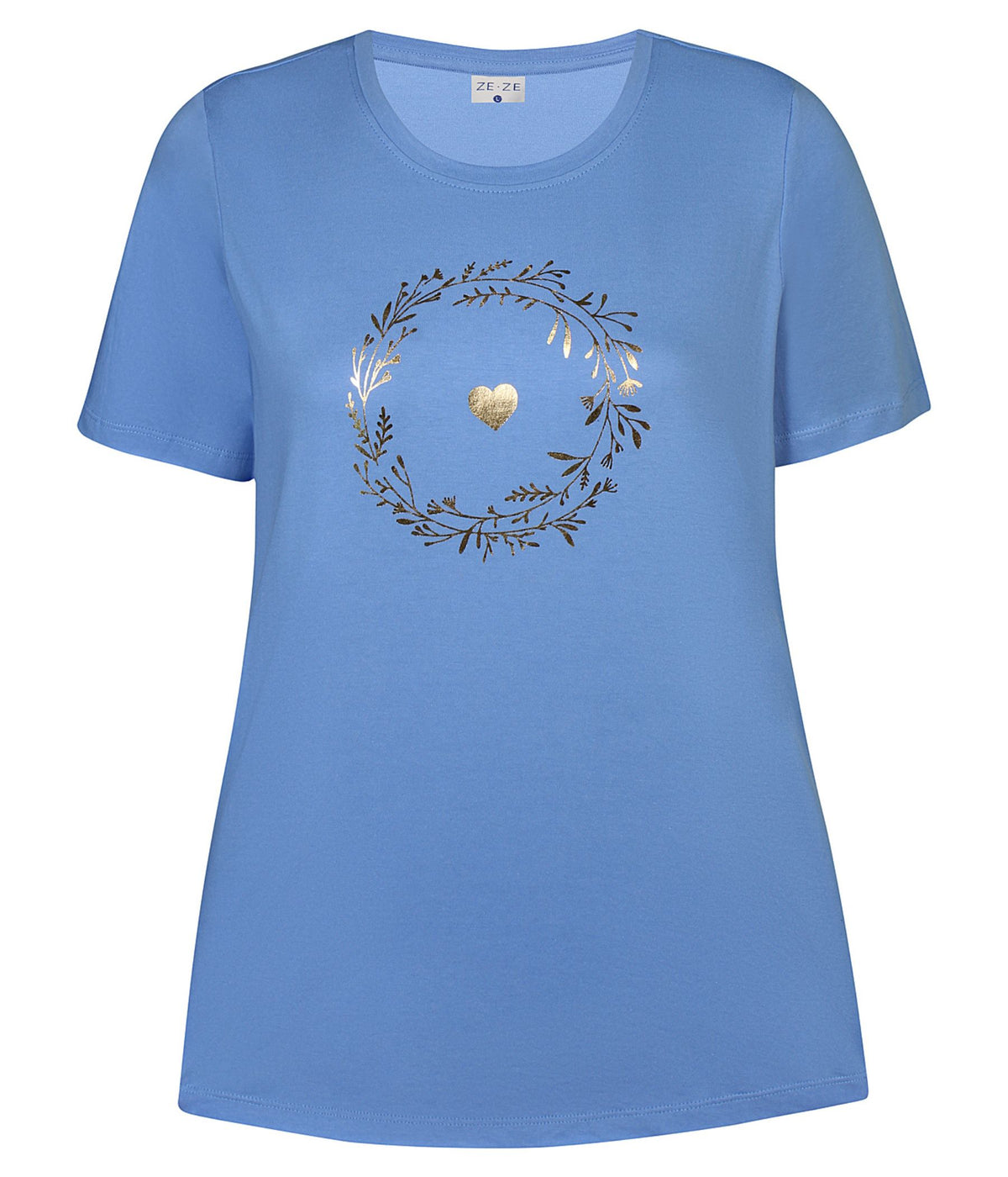 ZE-ZE T-SHIRT I BLÅ