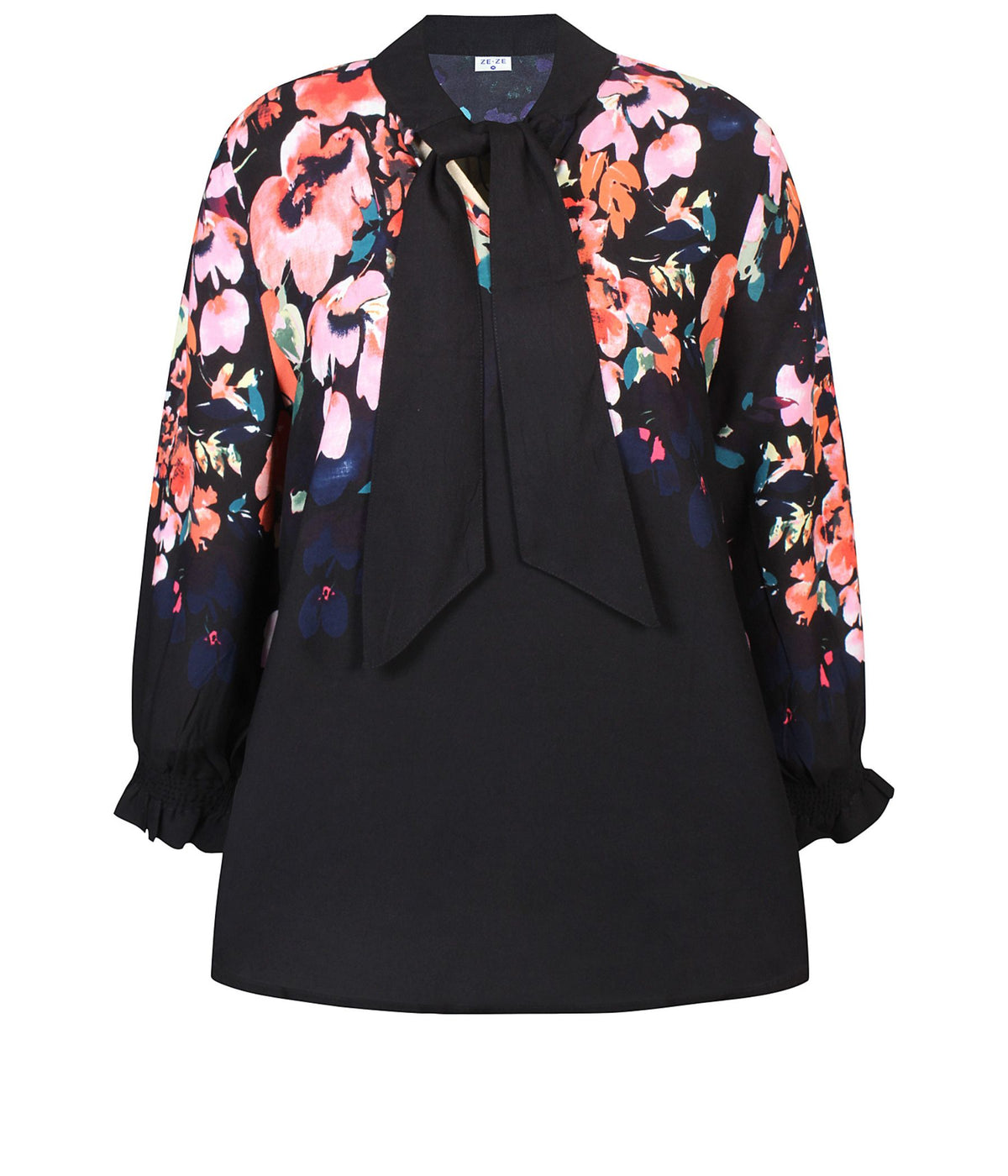 ZE-ZE BABETTE BLUSE I SORT