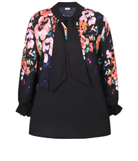 ZE-ZE BABETTE BLUSE I SORT