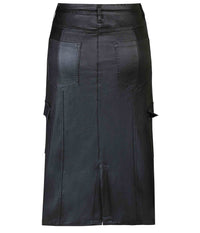 ZE-ZE COATED SKIRT IN BLACK