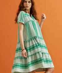 ZE-ZE LETTY DRESS IN GREEN