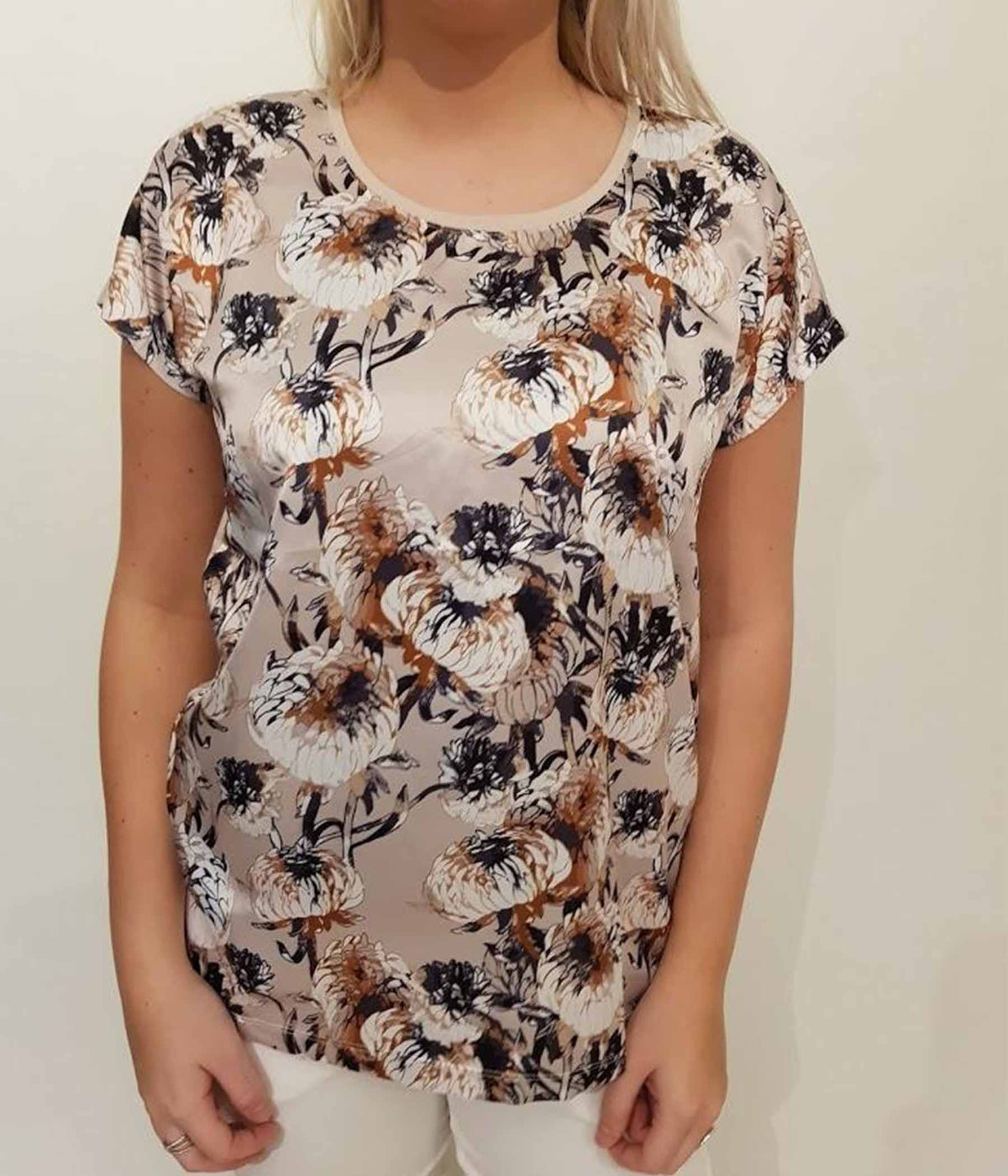 ZE-ZE BRAGG BLUSE I SAND - STR: S