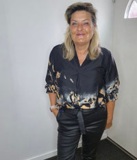 SORBET BLUSE I SORT