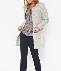 CREAM KIMMI BLOUSE IN GREY