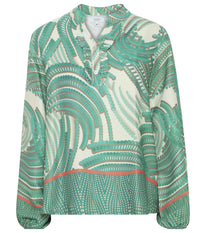 SORBET CANELA BLOUSE IN GREEN