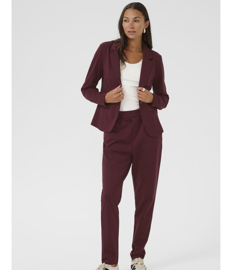KAFFEJENNY BLAZER I BORDEAUX