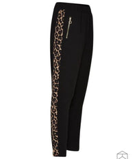 KAFFE LESTER PANTS MED LEOPARD STRIBE