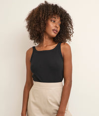 KAFFE CARNA TANK TOP I SORT