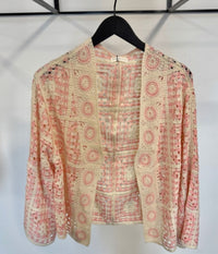 LUXZUZ POLLY CARDIGAN I LYSERØD
