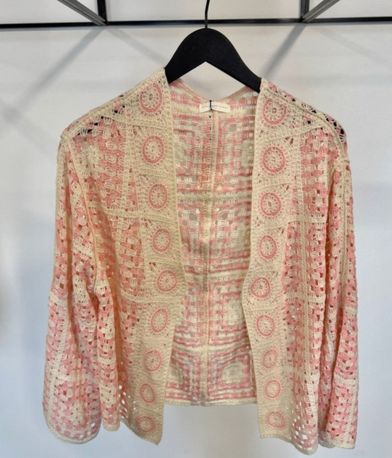 LUXZUZ POLLY CARDIGAN I LYSERØD