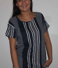 ZE-ZE T-SHIRT WITH STRIPES
